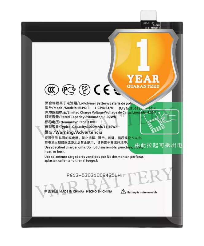 Image of Original BLP613 Battery Compatible for OnePlus 3 (A3000, SM-A3000, A3003) - (3000mAh) - 1 Year Warranty K7