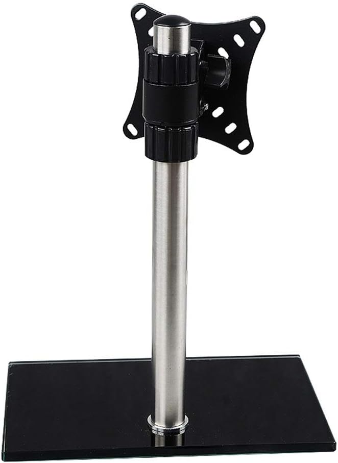 Vesa Standard Universal 14"-27" Inch Move Up or Down Pc Monitor LCD Tv Bracket Vertical Toughened Glass Base Stent