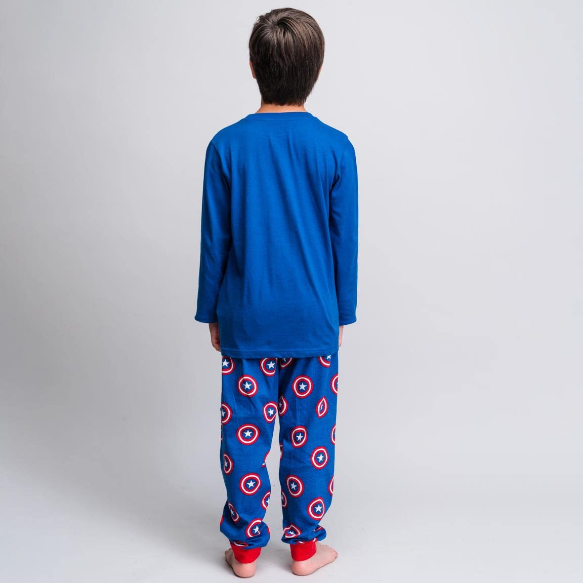 PIJAMAS Y BATAS PIJAMA LARGO AVENGERS CAPITAN AMERICA ROJO