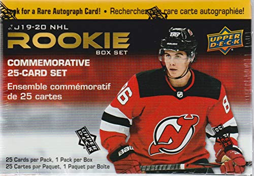 2019 2020 Upper Deck ROOKIES Series Factory Sealed Limited Edition 25 Card Set Featuring Jack Hughes, Kaapo Kakko, Cale Makar, Kirby Dach and Others plus Possible Autograph
