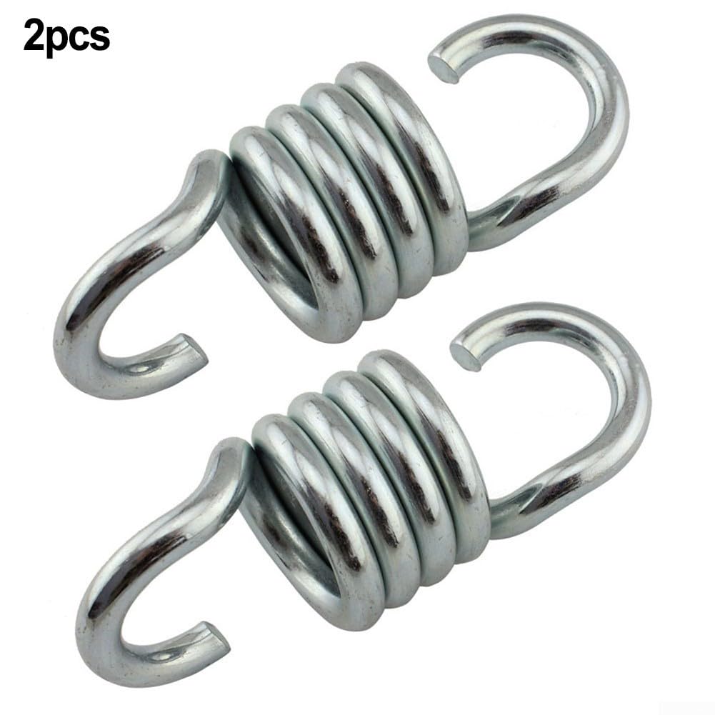 Molle per altalena per portico, confezione da 2/4 ganci in acciaio resistente, assorbimento degli urti strettamente arrotolate per movimenti fluidi, montaggio a soffitto per sedie da giardino e amache