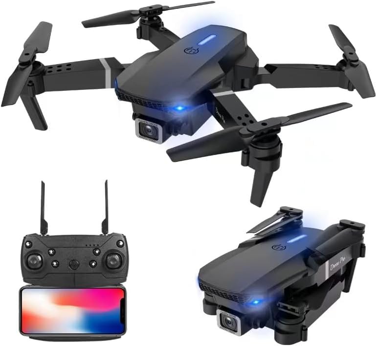 Drone with Camera - Foldable Mini Drone for Adults and Kids with 1080P FPV Camera, Upgrade Altitude Hold, Gestures Selfie, Waypoint Fly, Headless Mode, 3D Flip, One Key Start