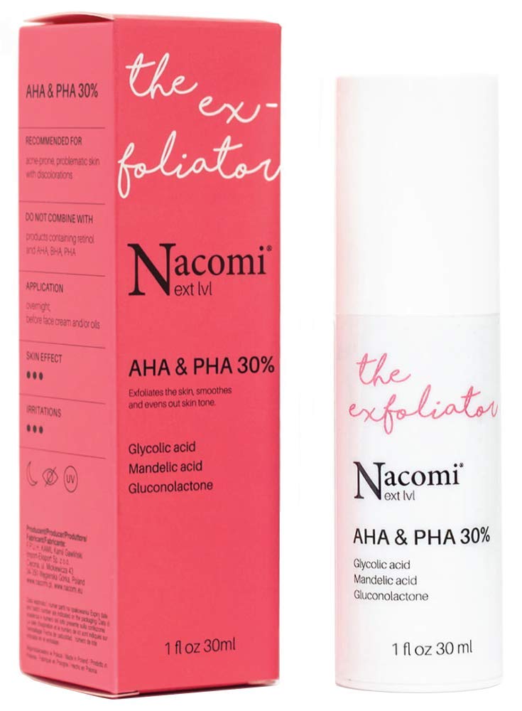 NACOMI Fruchtsäurepeeling AHA & PHA 30% 30ml