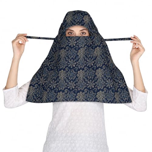 Image of Scarf Face Cover Cap Mask Sun Protection Head Hair Face Wrap Bandana Stole For Girls and Women