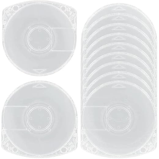 10 x Game Disc Storage Shell Case Cover PSP UMD Protective Box Clear UMD Disc Case Shell for PSP 1000/2000/3000 Replacement