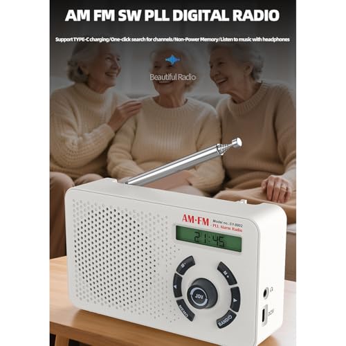 Radio portátil Tangxi AM FM SW con pantalla retroiluminada miniatura 2