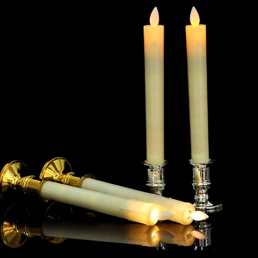 S-TROUBLE 2pcs En Plastique Or Plaqué Bougie Base Titulaire Pilier