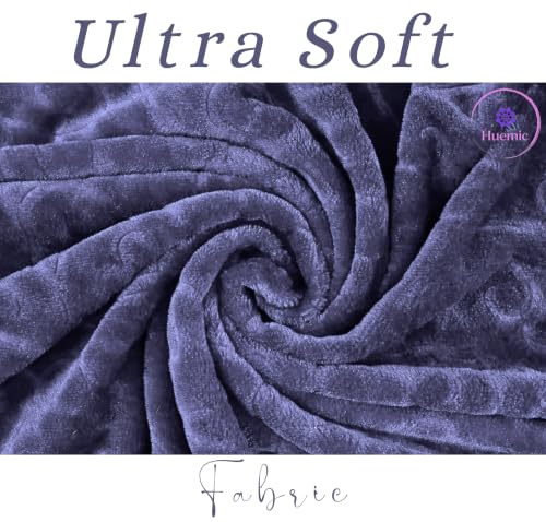 Image of Navy Blue Double Bed Blanket 500 TC Super Soft Premium Microfiber Blanket, 87 x 85 Inches, Warm & Lightweight Winter Blanket, Soft Cozy AC Blanket, All Season Bed Blanket for Home & Travel