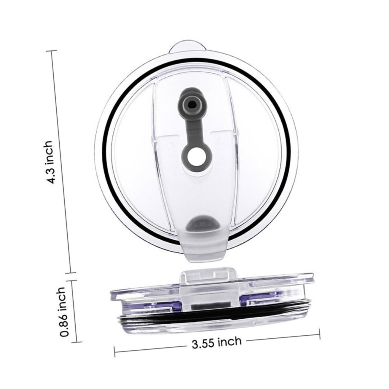 OFFSCH 3Pcs Leakproof Replacement Lid for Tumblers Spill Resistant Design with Air for Improved Flow Compatible with Blue Purple Rosy