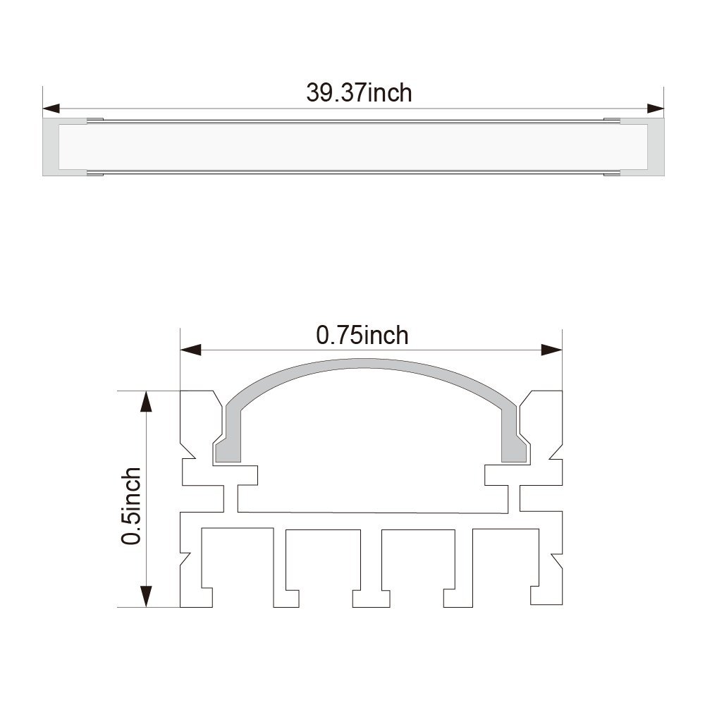 Onе-Dау Sаlе: Uр tо 40% оƒƒ TORCHSTAR Shallow Flush Mount/Recessed Mount Aluminum U Channel, 3.3ft Aluminum Extrusion Profile w/Oyster White Cover for Flex/Hard LED Strip Light Accent Neon Effect Lighting-U04, Pack of 5 Buу 1 gеt 1 🔥 TORCHSTAR Shallow Flush Mount/Recessed Mount Aluminum U Channel, 3.3ft Aluminum Extrusion Profile w/Oyster White Cover for Flex/Hard LED Strip Light Accent Neon Effect Lighting-U04, Pack of 5