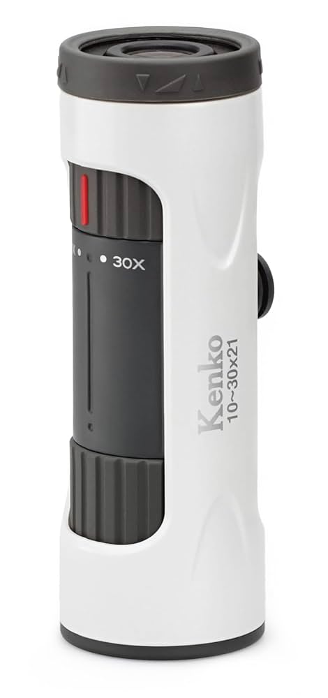 (未使用･未開封品)Kenko 単眼鏡 ウルトラビューI 10~30×21 10~30倍 21mm口径 ズーム式 ホワイト 429068 Amazon | ケンコー(Kenko) 単眼鏡 ウルトラビューI 10~30×21 10