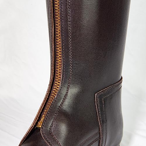 PG Polo Player Boots Mens Polo Zip Equestrian Dark Brown Leather4