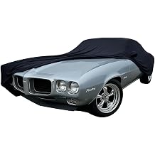 SR1 USA 1967-1969 Firebird Car Cover - Custom Fit Indoor Protection Ultraguard Stretch Satin - The Ultimate High End Fit for Classic Pontiac Fire Bird Black
