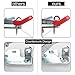 6PCS of Adjustable Toggle Clamp with Lock Hole, Abuff 250kg 550lbs Holding Capacity Heavy Duty GH-4002 Toggle Latch Hasp Clamp for Door, Box, Case, Trunk, Smoker Lid and Jig, Quick Release Pull Latch