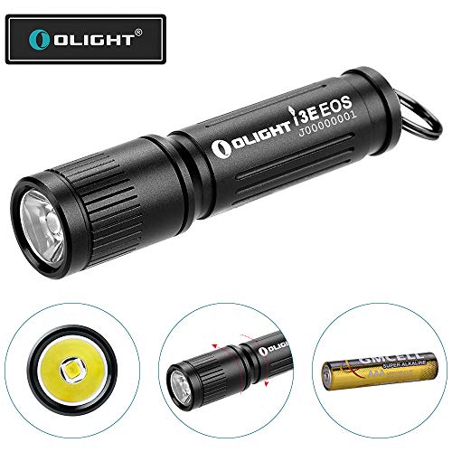 OLIGHT 90 Lumens i3E EOS PMMA TIR Lens AAA Flashlight Compact Keychain Flashlite EDC Flashlight