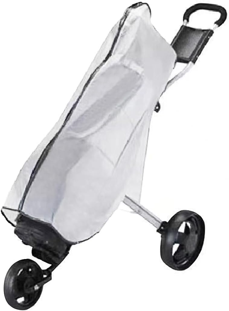 Scott Edward Golf Bag Rain Cover, Transparent Waterproof PVC Golf Bag Clear Rain Cover Protection Cover for Golf Push Carts, Anti-dust Club Bags Raincoat for Golfer
