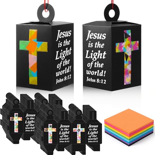 Jésus est la lumière : lanterne en papier chrétienne pour illuminer la foi