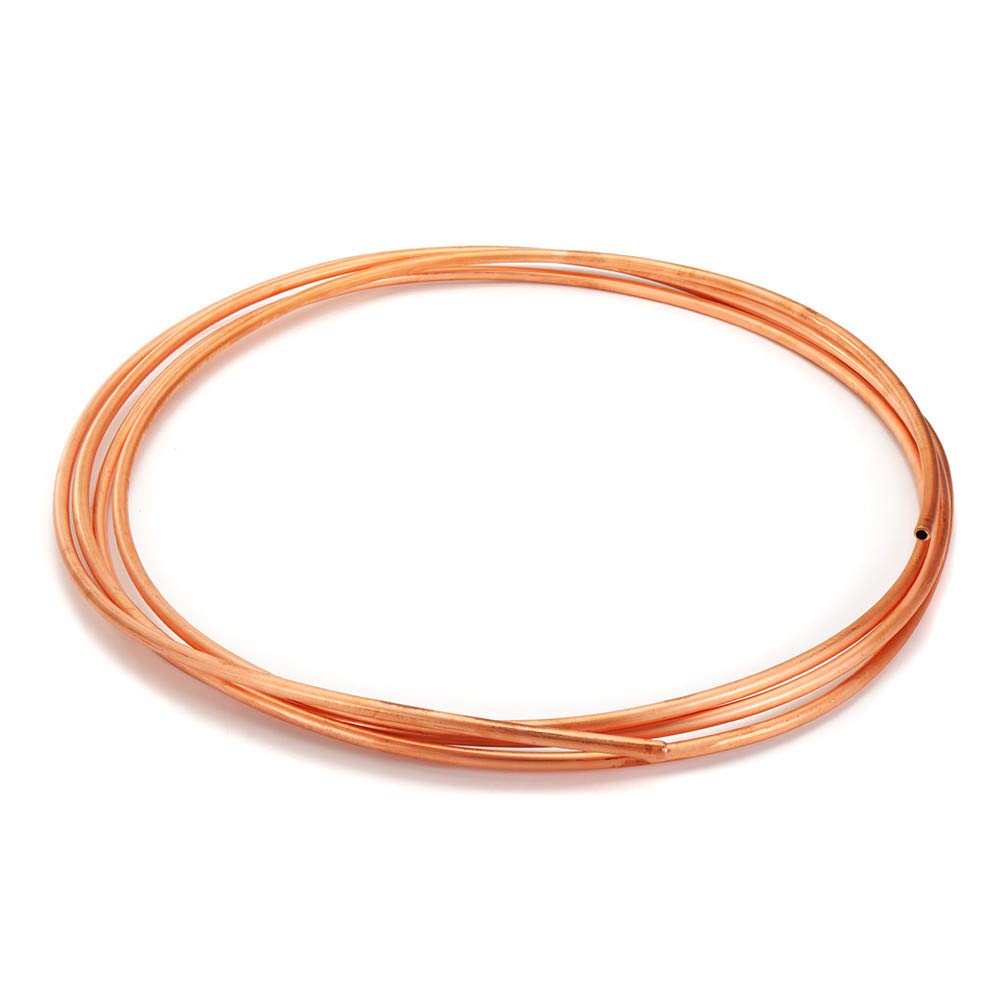 Tubo de cobre suave de 6 m de diámetro para aire acondicionado, manguera de latón con gas refrigerante R410A
