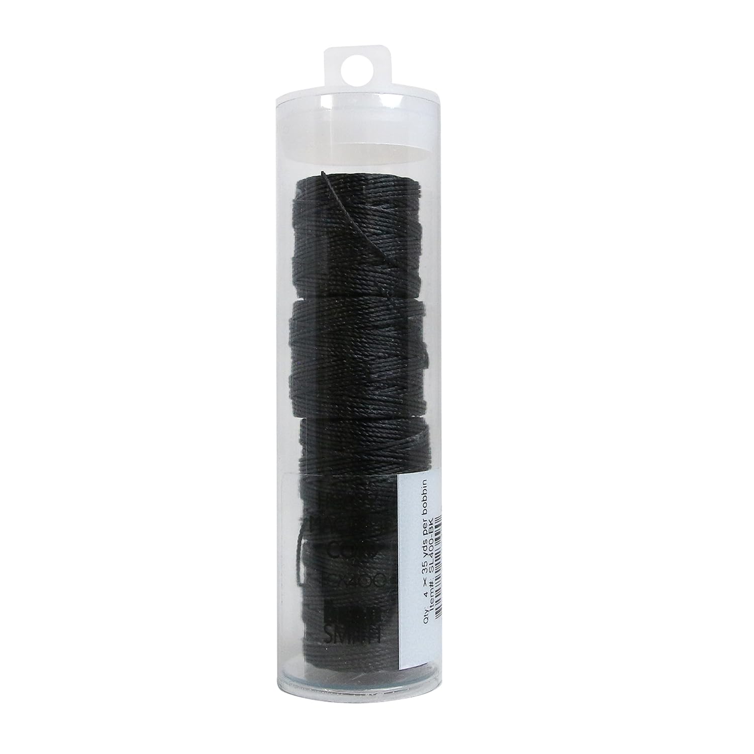 Beadsmith Bobina Hilo S-LON Tex 400 0,9 MM 31,5 Metros - BK Black
