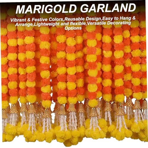 Fleurs de souci guirlande déco de maison cadeau traditionnel de pendaison de crémaillère