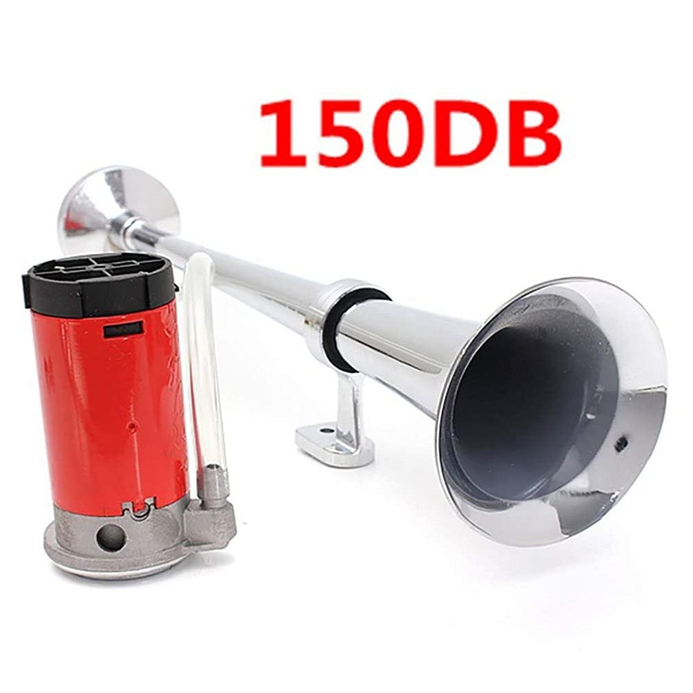 Hupen & SignalhöRner,Hupe 450mm Allgemeine Zwecke 17 Zoll 150DB Laut Auto Air Horn Elektrische pneumatische Steuerung für LKW Auto Autozubehör