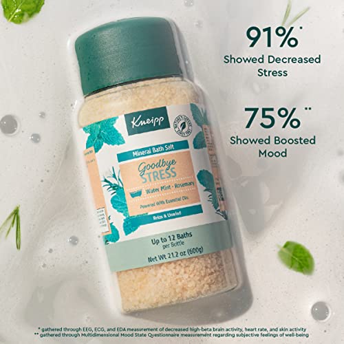 Kneipp Mineral Bath Salts With Goodbye Stress Rosemary & Mint, 21.2 Ounces For Up To 12 Baths #TOP6