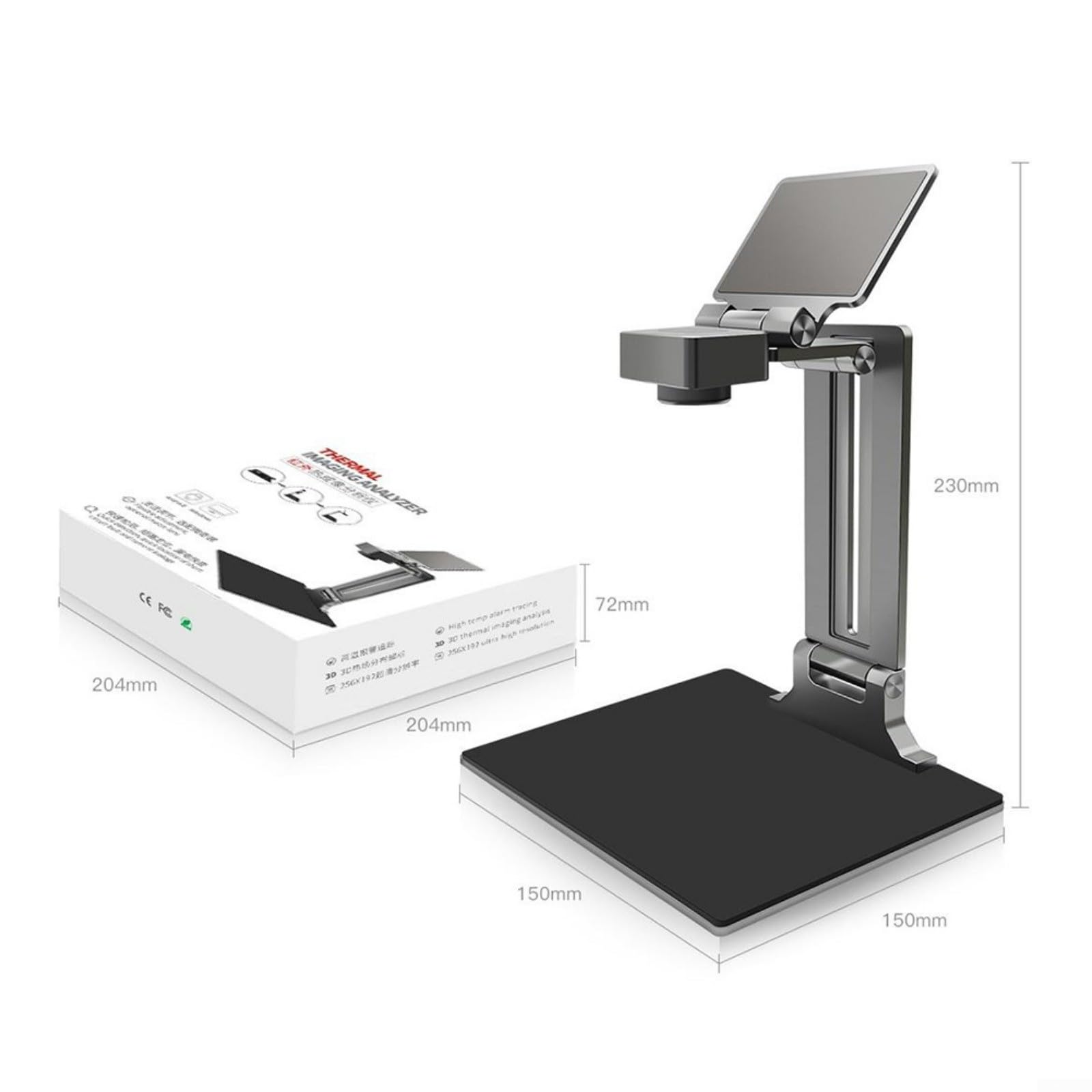 Caméra d'imagerie thermique 3D 256X192 avec objectif de 30 mm pour