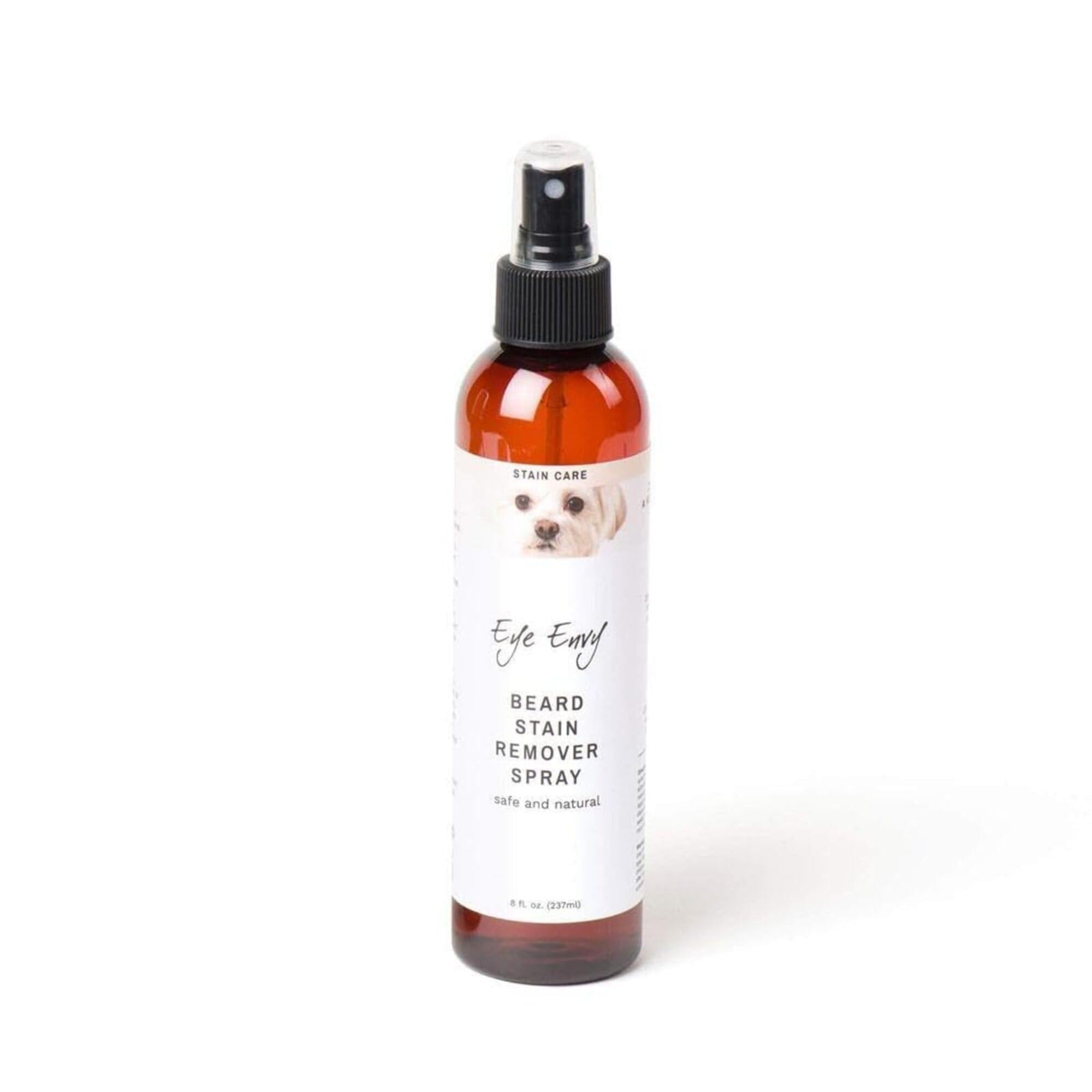 Eye Envy Beard Stain Remover Spray for Dogs/Cats|100% Natural and Safe|Lift Stains from Drooling, Saliva, Food, Runoff from Tearing|Treats The Cause of staining, 8oz