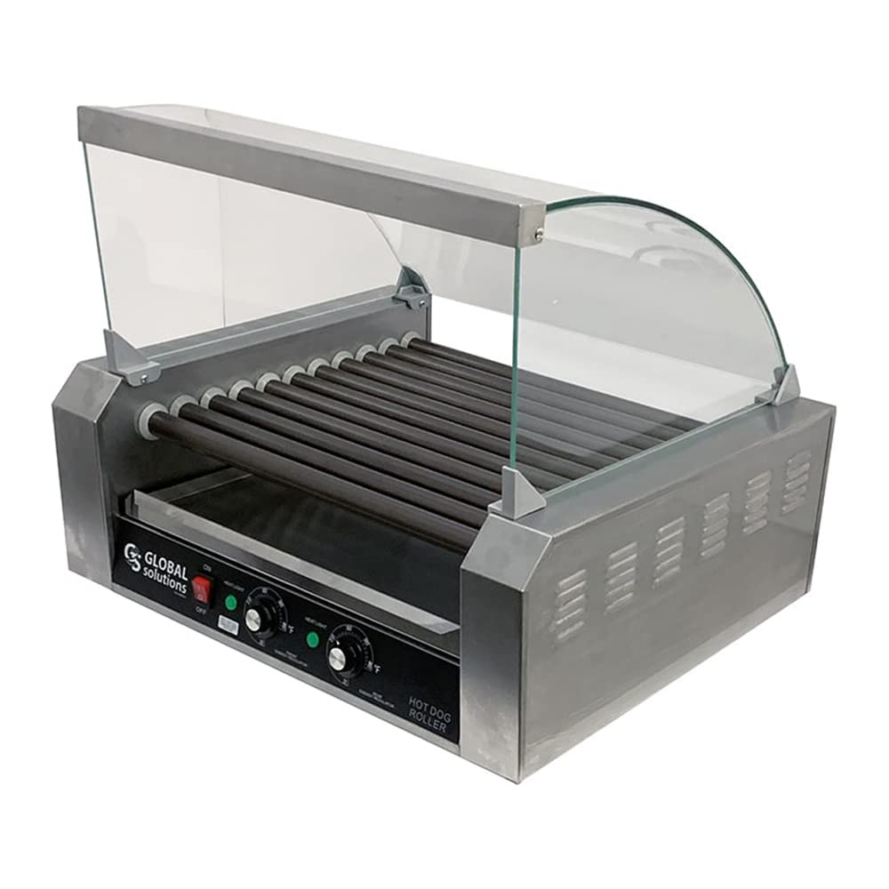 GS1640 30 Hot Dog Grill with 11 Rollers, Stainless Steel