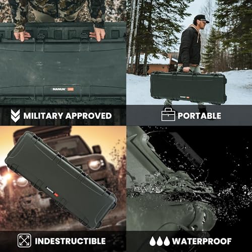 Image of NANUK Hard Case with Foam & Wheels - 30 inch to 55 inch Long, Customizable Foam Insert, IP67 Waterproof & Crushproof, Rugged Construction for Ultimate Protection, Made in Canada
