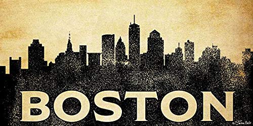 Boston Skyline By Susan Ball - 18 x 9 Art Print Poster