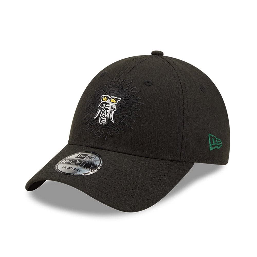 New Era 9Forty Snapback Cap - ELEMENTAL Oakland Athletics, Black, One Size
