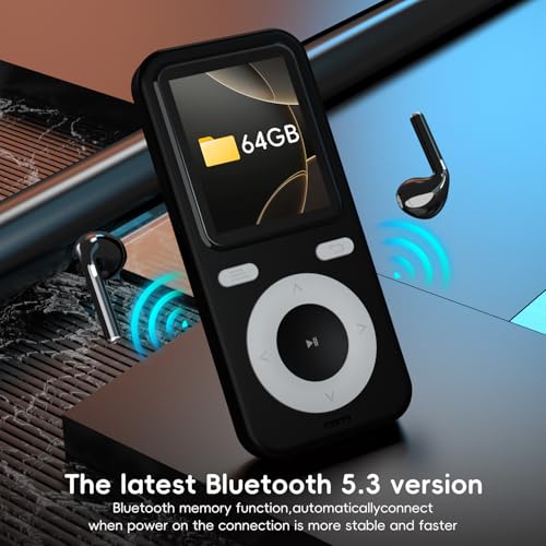 wiwoo 64GB Bluetooth MP3 Player with Speaker,FM Radio,Portable Music Player - image 4