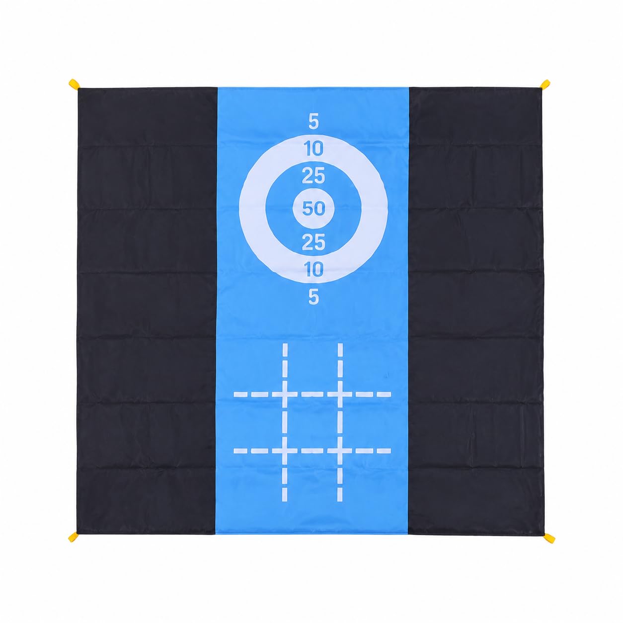 Alfombrilla picnic plegable de playa grande impermeable de 200x200 cm con estacas