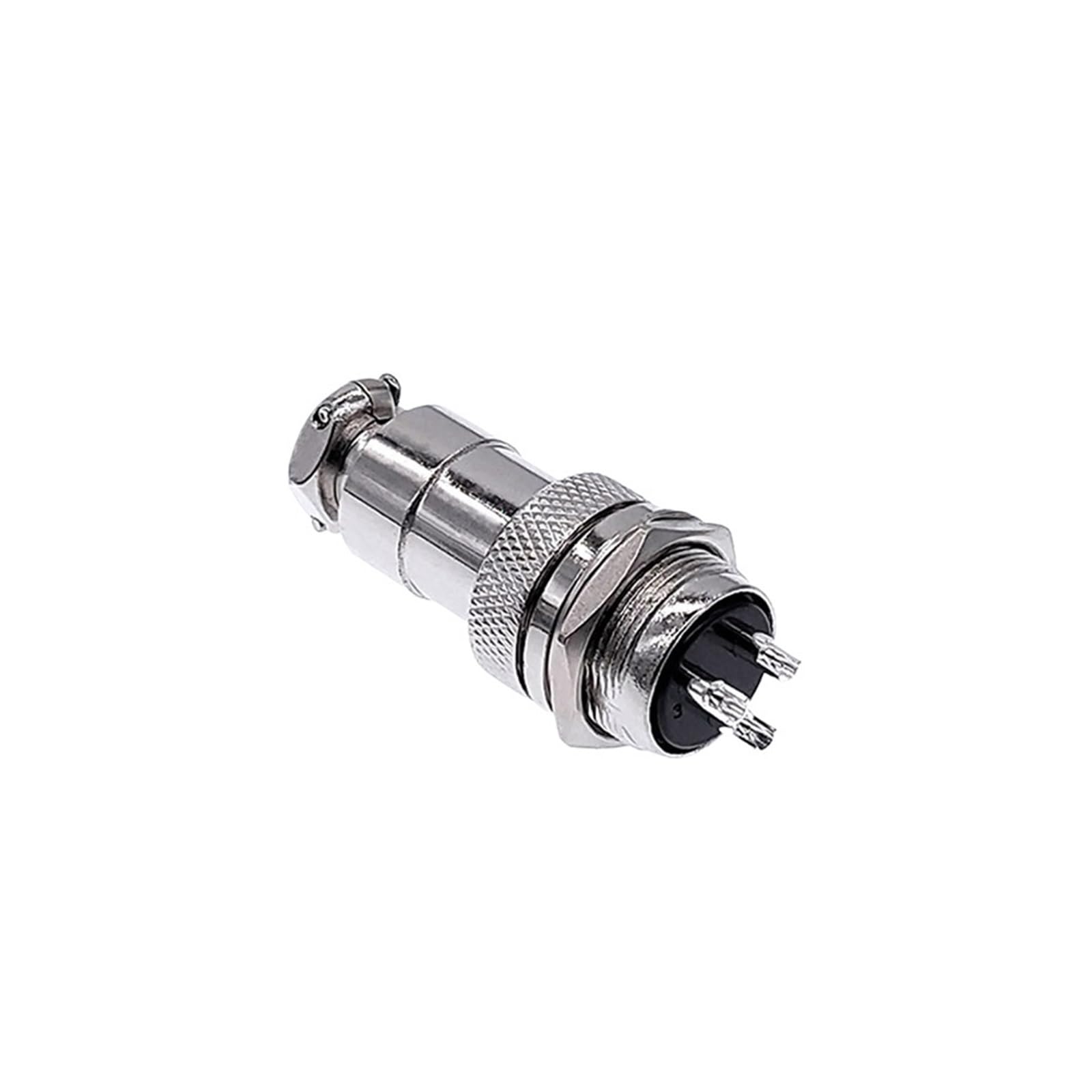 Conector GX20 de 3 pines macho y hembra circular aéreo para cable eléctrico de aviación