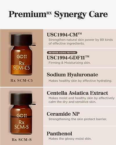 Gd11 Rx Scm Program Exosome Facial Serum | Skin Regeneration, Intensive Hydration, Moisturizing Face Serum With Cica, Soothes Irritated Skin, (2Ml+5Ml) #TOP4