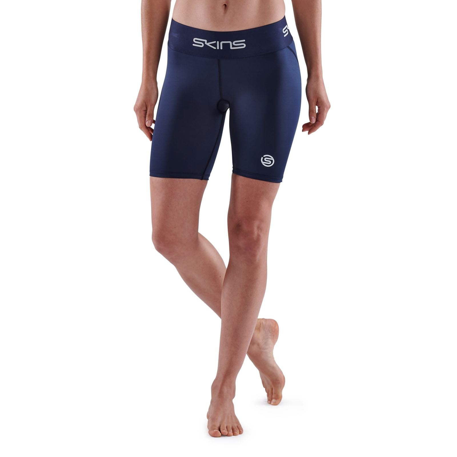 Skins Series-1 Navy Compression Shorts for Women - Size S