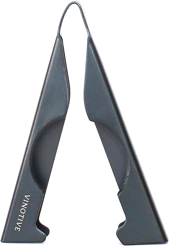 Vinotive Cortador de papel de aluminio para botellas de vino, herramienta de acero inoxidable, negro mate Vinotive Cortador de papel de aluminio para botellas de vino, herramienta de acero inoxidable, negro mate