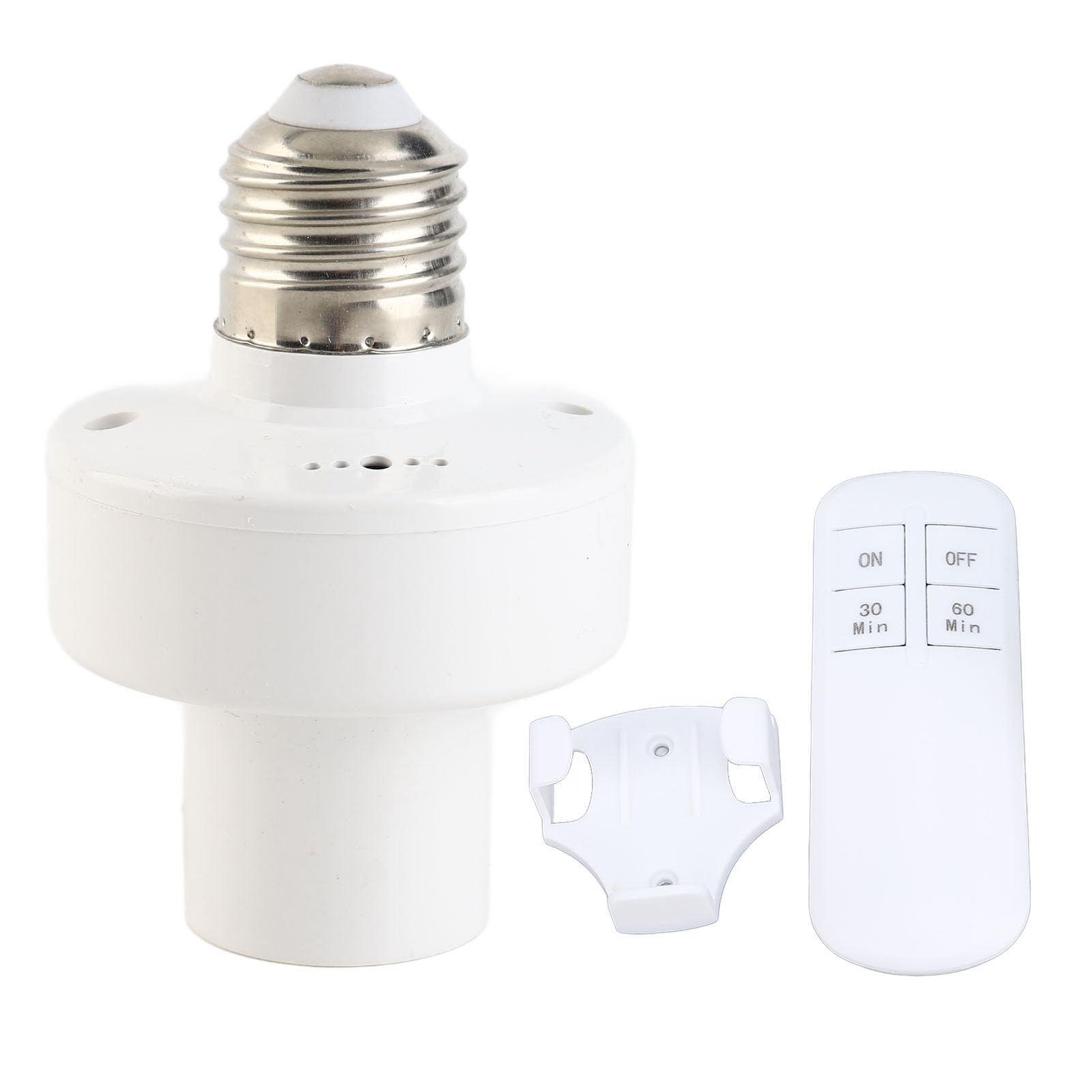 Portalampada Telecomando Wireless E27 - Senza Fili, Controllo A 360° Con Telecomando, Per Lampadine LED A Risparmio Energetico (220V) - 3