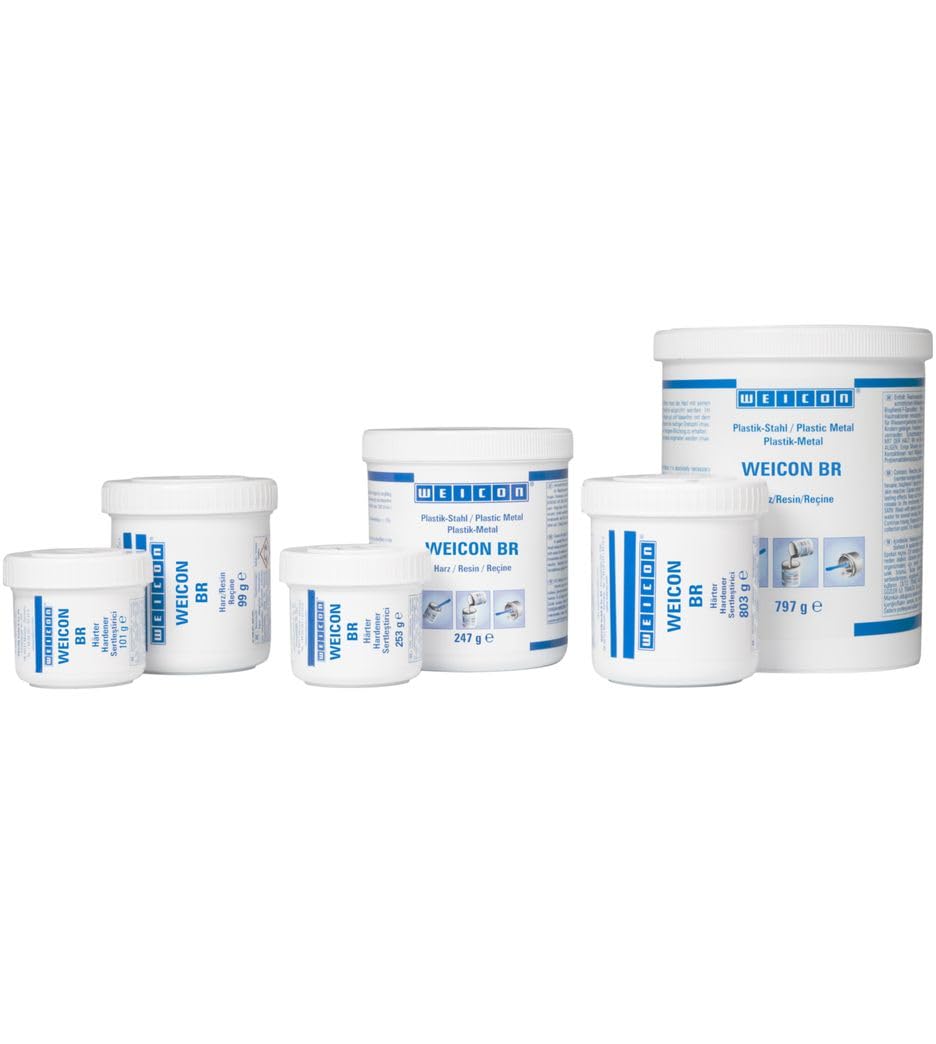 WEICON BR Resina epossidica plastica acciaio 500 g Riparazione di parti in bronzo bronzo
