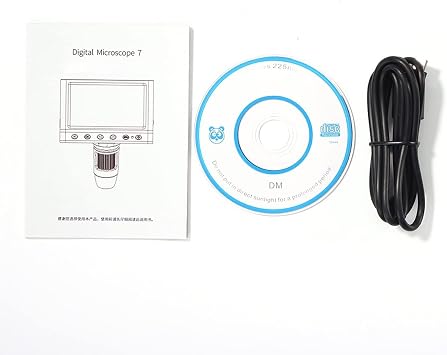 Microscope Accessories Kit 1000x8 Digital Microscope Display Guided Electronic 4.3" Magnifier Microscope Slide