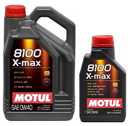 Motul 8100 X-max 0W40 Fully Synthetic Engine Motor Oil WSSM2C937A 505 00 LL-01, 6 Litres