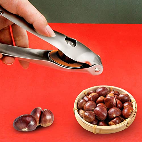 Chestnut Opener, TJ POP Stainless Steel Chestnut Cracker, Multifunctional Walnut Opener Kitchen Tool - Image 3