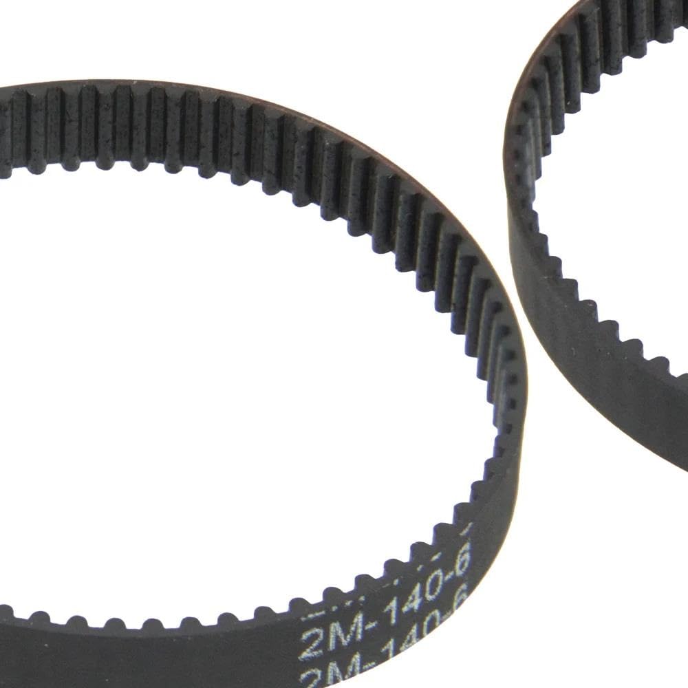 2 Stück Getriebeantriebsriemen 2M-140-6 Umfang 140 Mm Breite 6 Mm Zähne 70 Synchronförderer Ersatzteil Für Staubsauger Schlaufe Zahnriemen