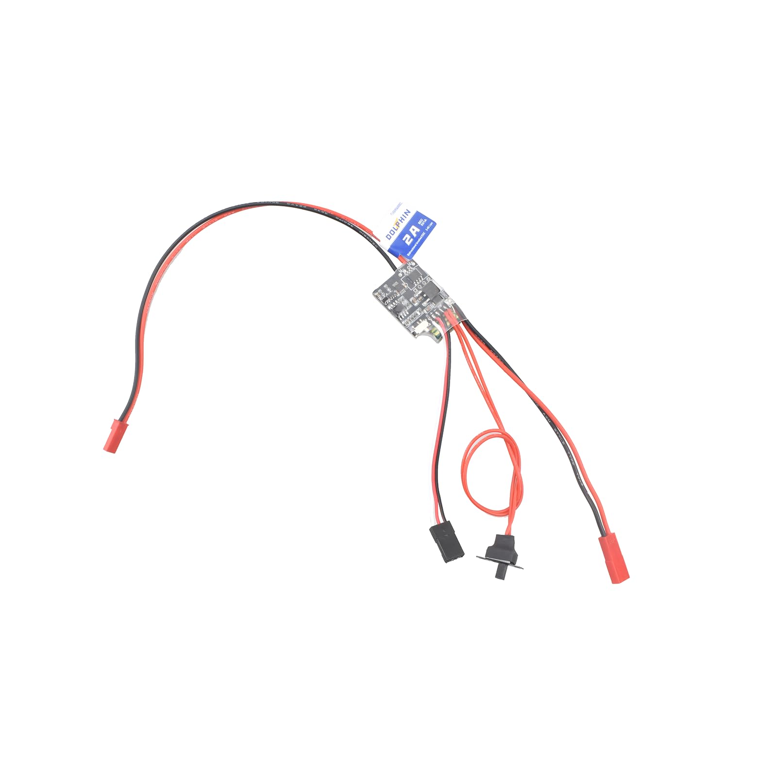 Dwukierunkowy szczotkowany elektroniczny regulator prędkości ESC 2S-4S bateria do modelu Rc DIY łódź czołg samochód kompatybilny z 130 180 szczotkowanymi częściami zamiennymi silnika ze średnim