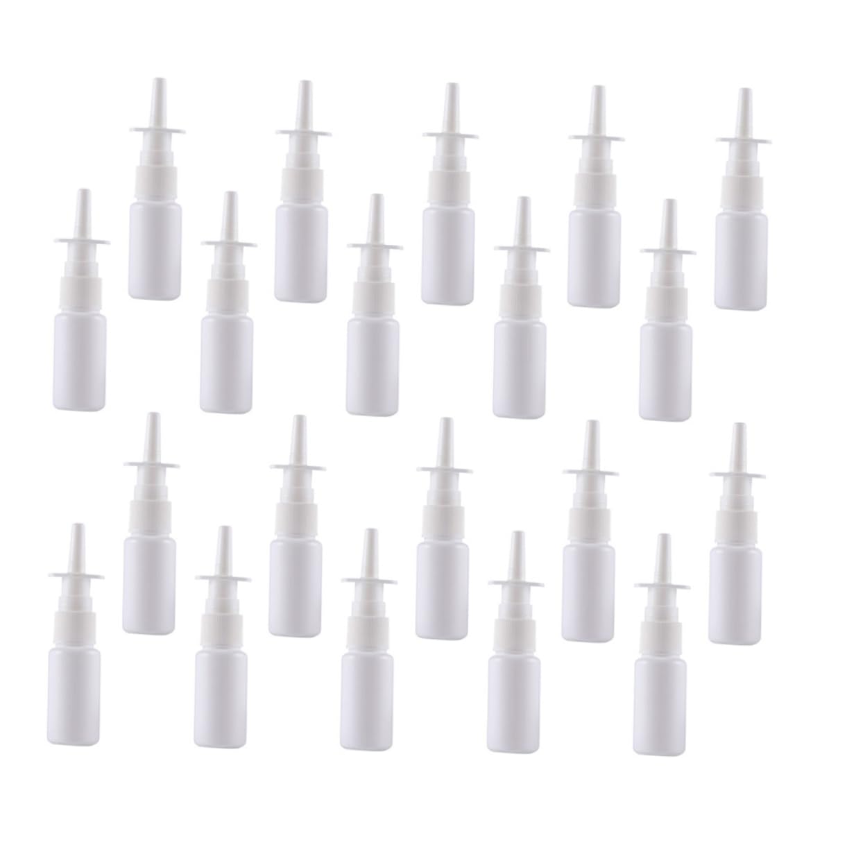 Housoutil 20pcs Nasal Spray Bottle Fine Mist Small Travel Bottles for Liquid Dividing for Travel Toiletry
