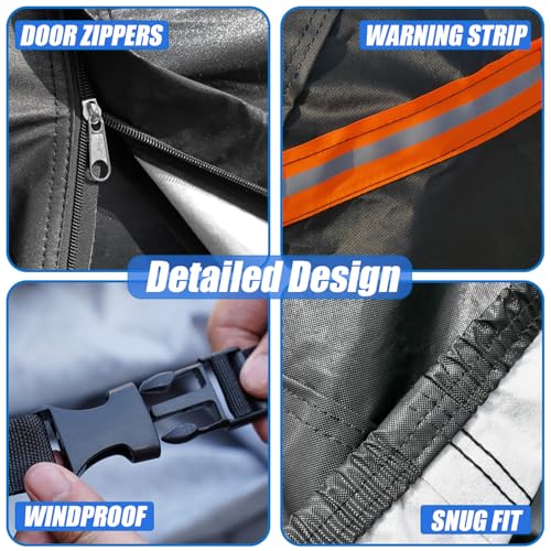 Cowtcver Autoabdeckung Wasserdicht Atmungsaktiv Passend für 2003-2025 VW Golf, Vollgarage Autoplane für Sonne Regen Staub Schutz, Auto Abdeckplane Abdeckung.