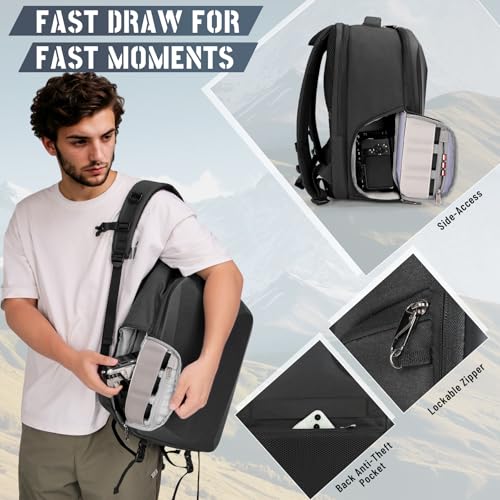 Mochila rígida impermeable para cámara DSLR con funda para laptop 15.6" miniatura 3
