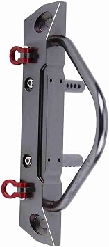 Ausla Aluminium Alloy RC Car Front Bumper CNC Machined Front Guard 132mm 65g Easy Installation Polished Surface for Axial SCX10 MST SCX10 II 1 10 Crawler