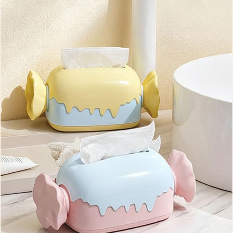 Candy Tissue Box Home Use Living Room Table Paper Towel Cute Tabletop Storage image 3